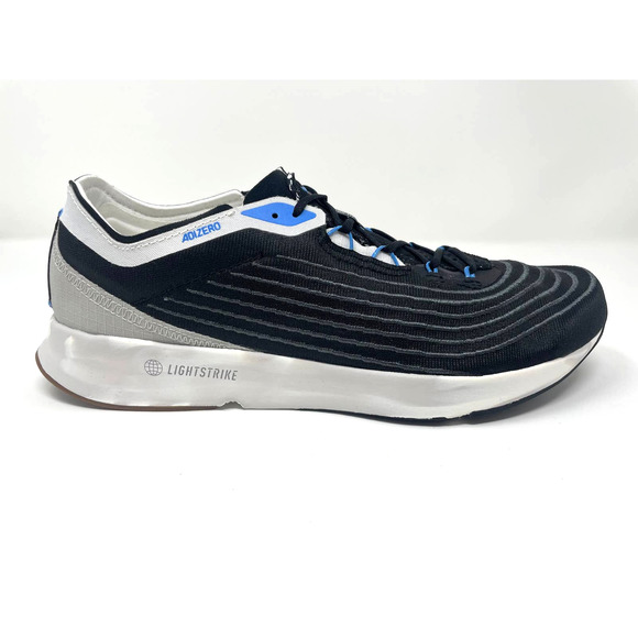Adidas Adizero X Parley Running Shoes Mens 7 HQ6594 Lightstrike Race Blk/Gry/Blu - Picture 1 of 9